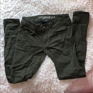 Army green American Eagle jeans